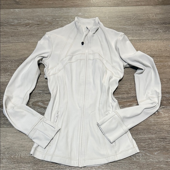 lululemon athletica Tops - Lululemon Athletica White Zip-Up Sweatshirt